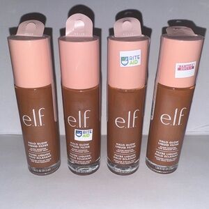 X4 Shade 6 Tan/Deep~ E.L.F. Halo Glow Liquid Filter makeup ~ x4 Bottles ELF